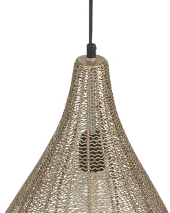 Candeeiro De Teto Em Metal Bronze Tista