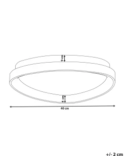 Candeeiro De Teto Em Metal Branco Nanding