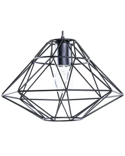 Candeeiro De Teto Em Metal Preto Guam