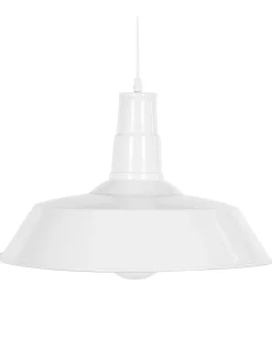 Candeeiro De Teto Em Metal Branco Bayou