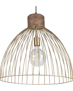 Candeeiro De Teto Em Metal Bronze Banas