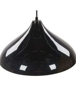 Candeeiro De Teto Em Metal E Vidro Preto Iskar