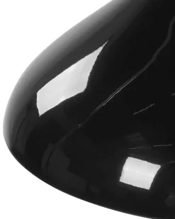 Candeeiro De Teto Em Metal E Vidro Preto Iskar