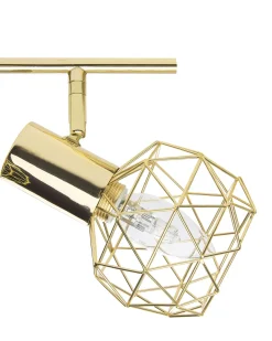 Candeeiro De Teto Em Metal Dourado Chenab