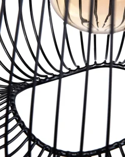 Candeeiro De Teto Em Metal Preto Conca