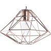 Candeeiro De Teto Em Metal Cor De Cobre Guam