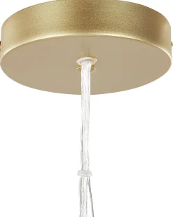 Candeeiro De Teto Em Metal Dourado Balagas
