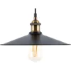 Candeeiro De Teto Em Metal Preto E Cor De Bronze Swift L