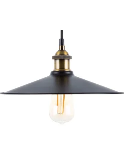 Candeeiro De Teto Em Metal Preto E Cor De Bronze Swift L