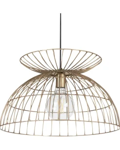 Candeeiro De Teto Em Metal Bronze Mahanadi