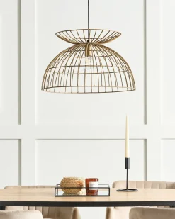 Candeeiro De Teto Em Metal Bronze Mahanadi