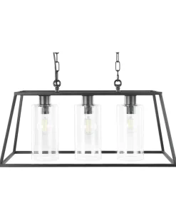 Candeeiro De Teto Em Metal Preto Muger