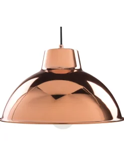 Candeeiro De Teto Em Metal Branco E Cor De Cobre Gallatin