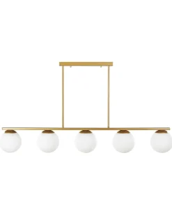 Candeeiro De Teto Em Metal Dourado Zikuli