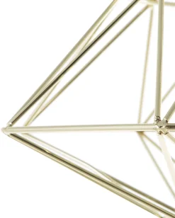 Candeeiro De Teto Em Metal Dourado Guam