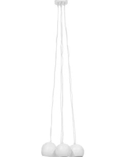 Candeeiro De Teto Em Metal Branco Olza
