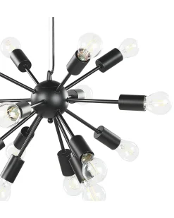 Candeeiro De Teto Em Metal Preto Balagas