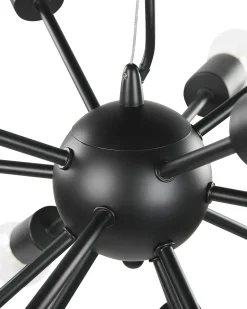 Candeeiro De Teto Em Metal Preto Balagas