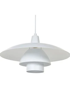 Candeeiro De Teto Em Metal Branco Deel