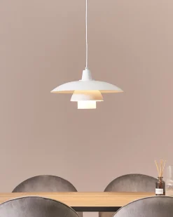Candeeiro De Teto Em Metal Branco Deel