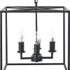 Candeeiro De Teto Em Metal Preto Wanchet