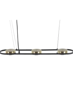 Candeeiro De Teto Em Metal Preto E Cor De Bronze Mali
