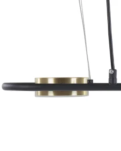Candeeiro De Teto Em Metal Preto E Cor De Bronze Mali