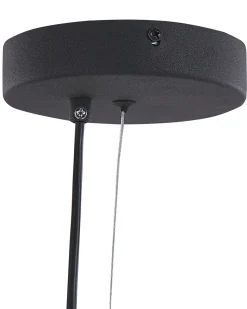 Candeeiro De Teto Em Metal Preto E Cor De Bronze Mali