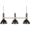 Candeeiro De Teto Em Metal Preto E Dourado Beles