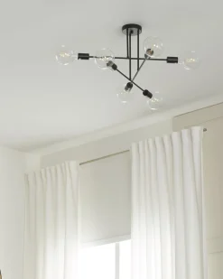 Candeeiro De Teto Em Metal Preto Kidane