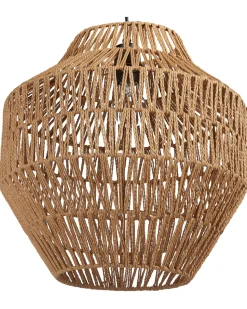 Candeeiro De Teto Em Papel Cor Natural Ewaso