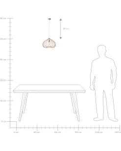 Candeeiro De Teto Geometrico Cor De Cobre Tordino