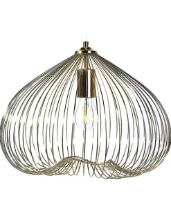 Candeeiro De Teto Geometrico Dourado Tordino