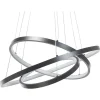 Candeeiro De Teto Led Em Metal Preto Atrek
