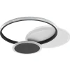 Candeeiro De Teto Led Em Metal Preto E Branco Zami