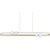 Candeeiro De Teto Led Em Metal Dourado Feale