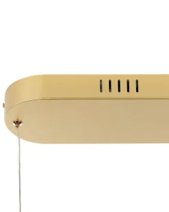 Candeeiro De Teto Led Em Metal Dourado Feale
