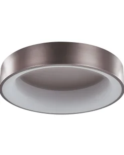 Candeeiro De Teto Led Em Metal Castanho Claro Dawei