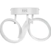 Candeeiro De Teto Led Em Metal Branco Mongo