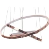 Candeeiro De Teto Led Em Metal Rosa Dourado Atrek