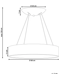 Candeeiro De Teto Led Em Metal Preto Lenya