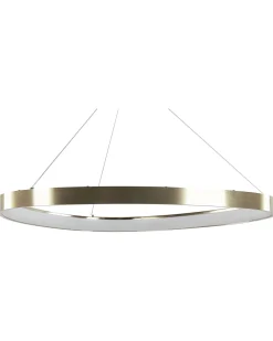 Candeeiro De Teto Led Em Metal Dourado Kraburi