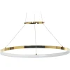 Candeeiro De Teto Led Em Metal Dourado Tano