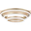Candeeiro De Teto Led Em Metal Dourado Nore