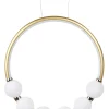 Candeeiro De Teto Led Em Metal Dourado Fane