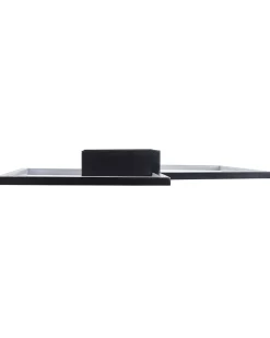 Candeeiro De Teto Led Em Metal Preto Oksu