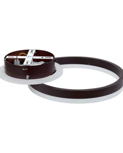 Candeeiro De Teto Led Em Metal Castanho Escuro Glyde