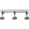 Candeeiro De Teto Metal Preto E Branco 3 Luzes Baro