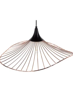Candeeiro De Teto Metalico Cor De Cobre Mazaro