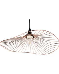 Candeeiro De Teto Metalico Cor De Cobre Mazaro